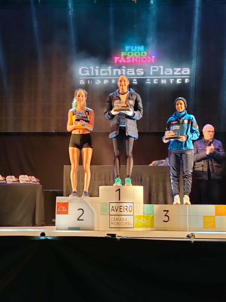 Ana Marta Pinto no pódio da S. Silvestre de Aveiro 