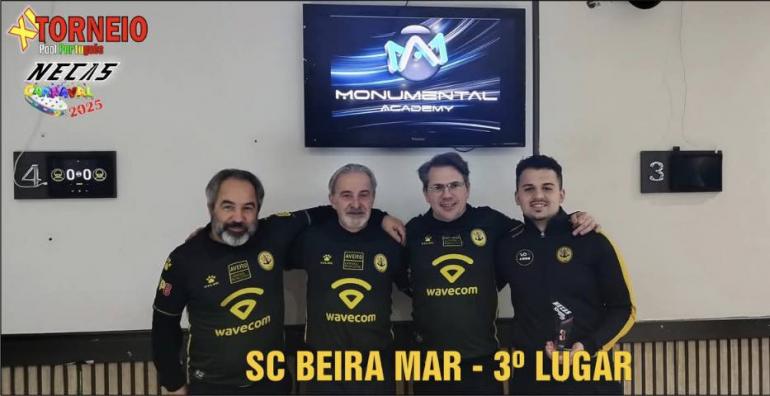 Bilhar do SC Beira-Mar  em 3º no XI Torneio do Monumental Academy Bilhar do SC Beira-Mar  em 3º no XI Torneio do Monumental Academy