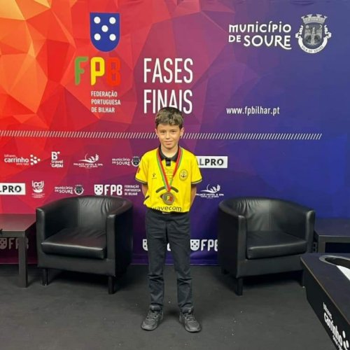 André Tavares no pódio do Campeonato Nacional Sub-19
