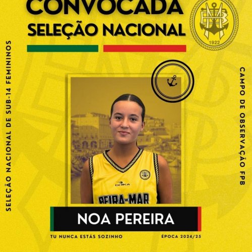 Basquetebol: Noa Pereira na Seleção Nacional (Sub-14)