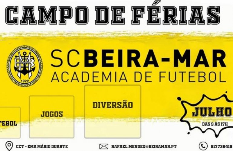 Campos de Férias na Academia de Futebol do SC Beira-Mar!