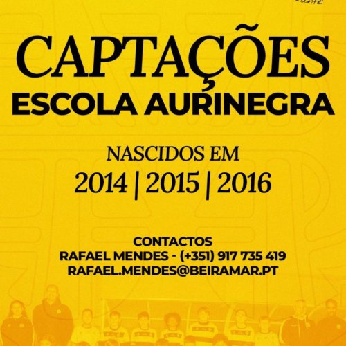 Captações Abertas na Escola Auri-Negra