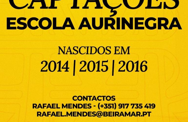 Captações Abertas na Escola Auri-Negra