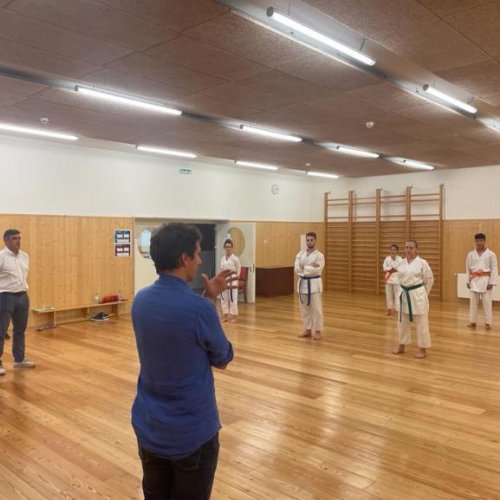 Direção do SC Beira-Mar viu "in loco" trabalho do Karate