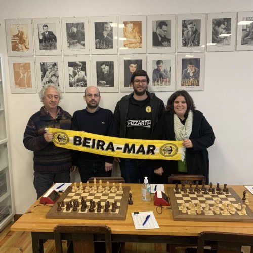 Equipas SC Beira-Mar Xadrez em frente na Taça!