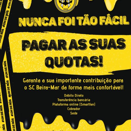 Pagamento de quotização mais facilitado!