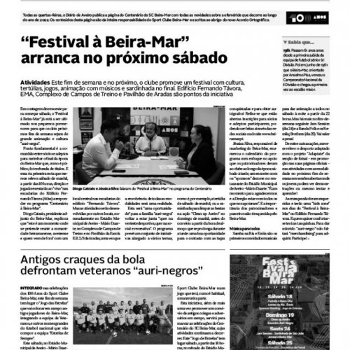 Festival à Beira-Mar nas celebrações dos 100 Anos!