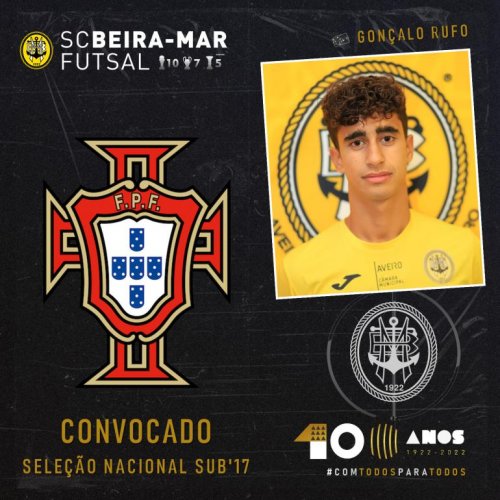 Gonçalo Rufo chamado à Seleção Nacional Sub-17