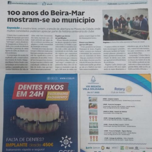Inauguração da exposição dos 100 Anos