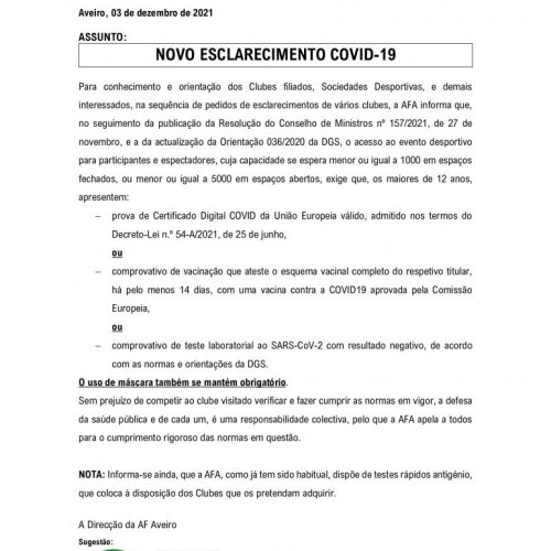 Informação: regras de acesso a recintos desportivos