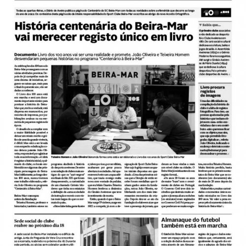 Livro dos 100 anos para marcar a História