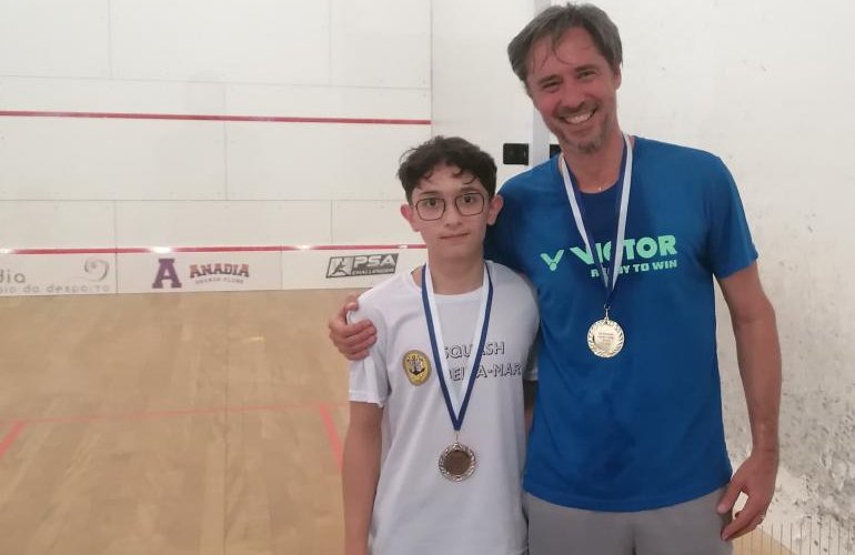 Pedro Leal na sua primeira final de Squash!