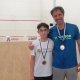 Pedro Leal na sua primeira final de Squash!