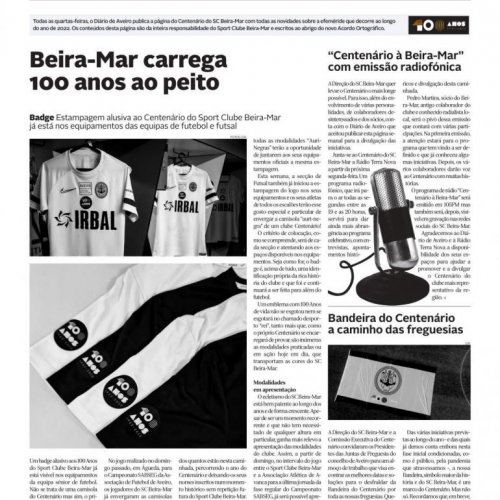 Rádio entra no Centenário do SC Beira-Mar