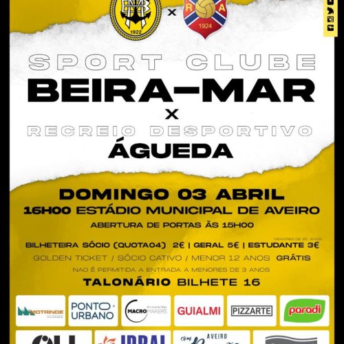 SC Beira-Mar recebe RD Águeda no domingo
