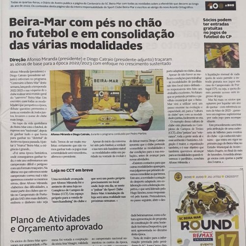SC Beira-Mar tem "os pés no chão" para 2022/23