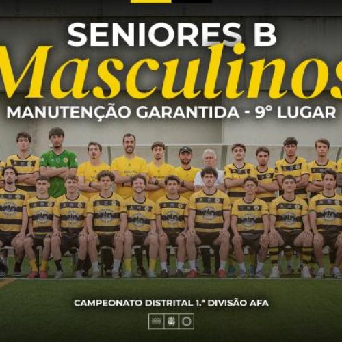 Seniores B garantem manutenção na 1.ª Divisão AFA
