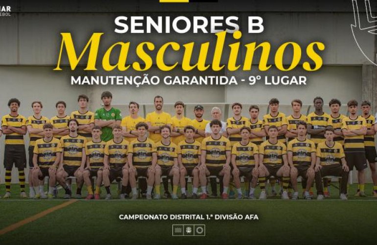 Seniores B garantem manutenção na 1.ª Divisão AFA