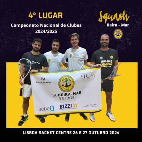Squash em 4ºlugar no Nacional de Clubes 