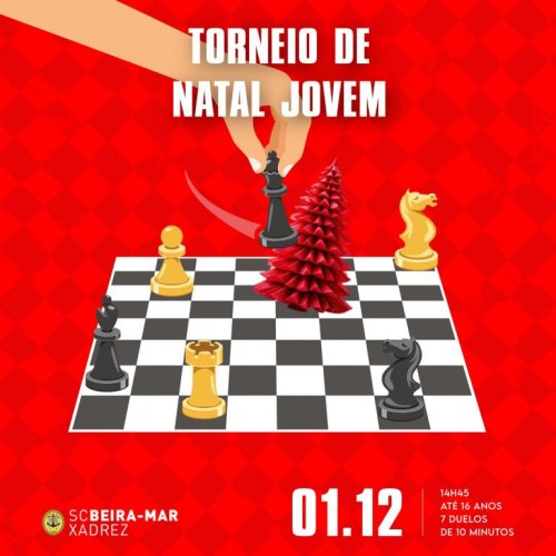 Torneio de Natal de Xadrez vai decorrer na Pizzarte!