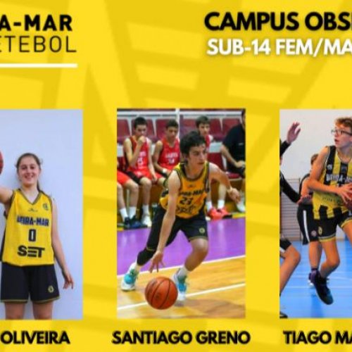 Três atletas convocados para Campus de Observação Nacional