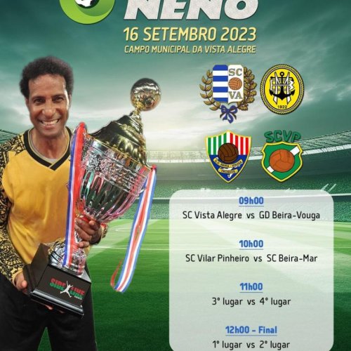Veteranos do SC Beira-Mar na homenagem a Neno