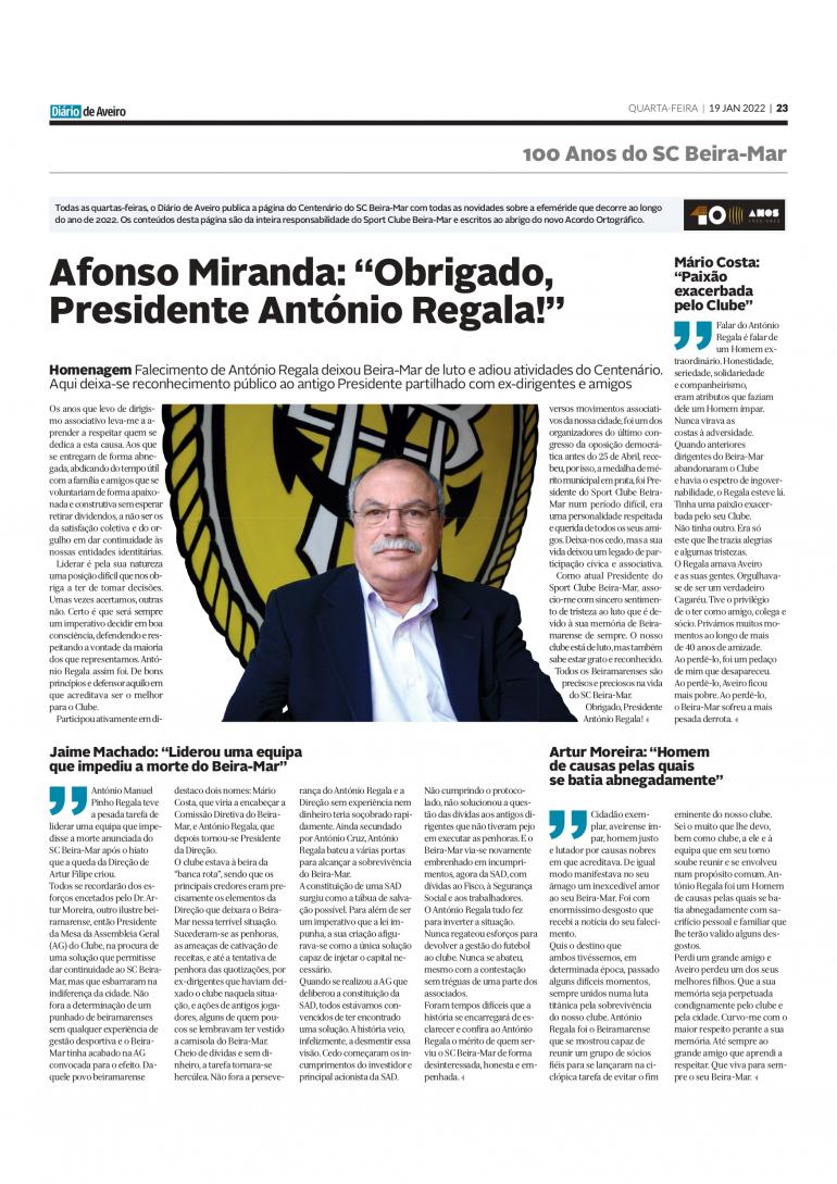 Em memória de António Regala