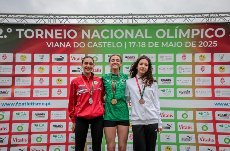 Laura Bento de Prata no Olímpico Jovem de Atletismo