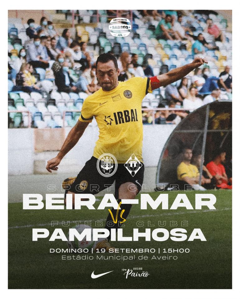 Receção ao Pampilhosa para o Campeonato SABSEG é no domingo às 15 horas