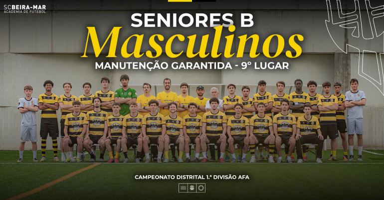 Seniores B garantem manutenção na 1.ª Divisão AFA
