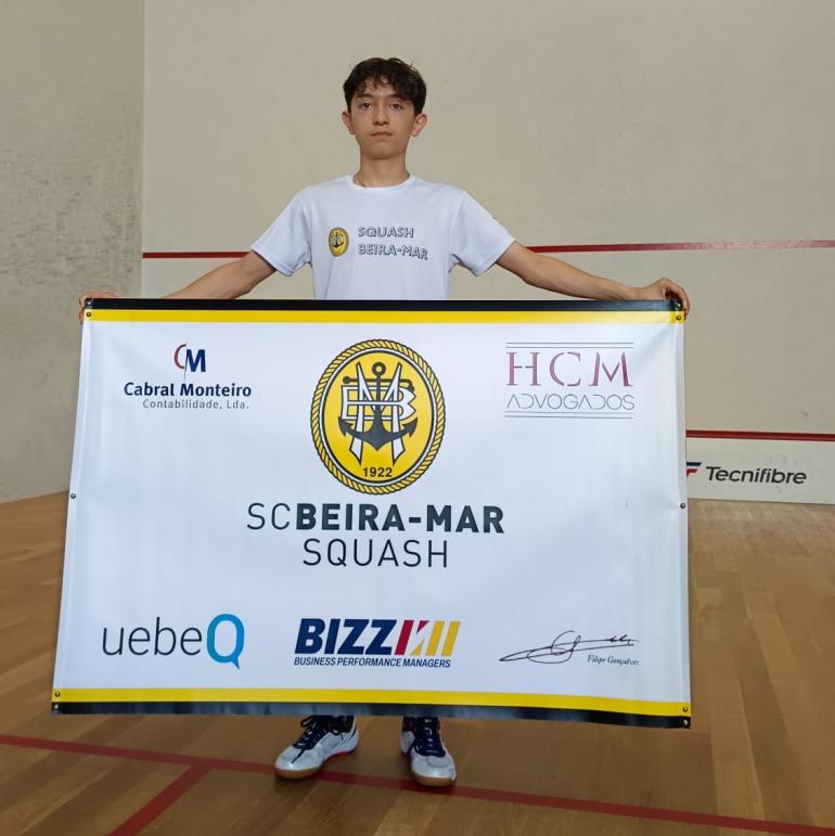 Squash: Pedro Leal foi 6º no Portuguese Junior Open 2025