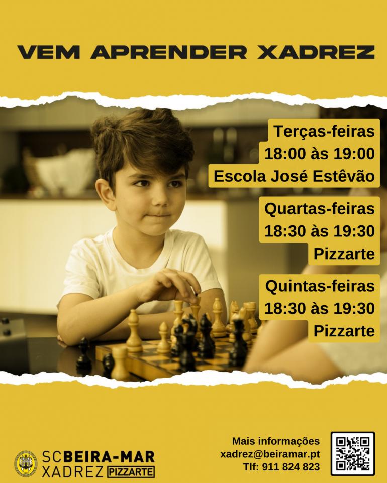 Vem aprender a jogar Xadrez no SC Beira-Mar!